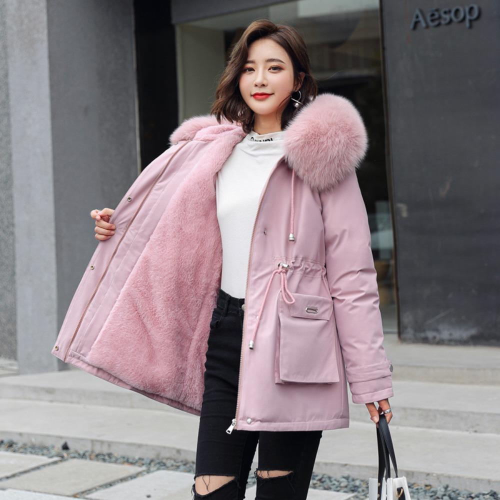 Winter New Trendy Down Cotton-padded Clothes Women's Clothing Waist Slim Fit Warm Student Cotton-padded Jacket