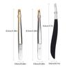 Stainless Steel Flat/Slant Tip Multifunction Tweezer Eyebrow Tweezer Face Hair Removal Make Up Tool False Eyelashes Tweezer Tool