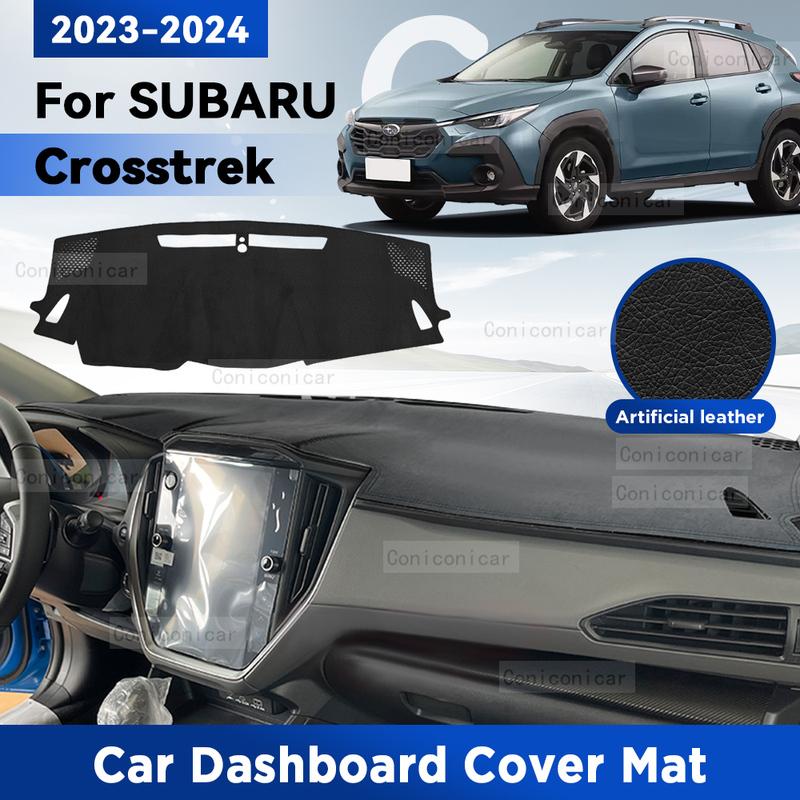 For SUBARU Crosstrek  2024 Car Dashboard Cover Avoid Mat Dash Board Sun Shade Pad Anti-UV Artificial Leather  Accessories