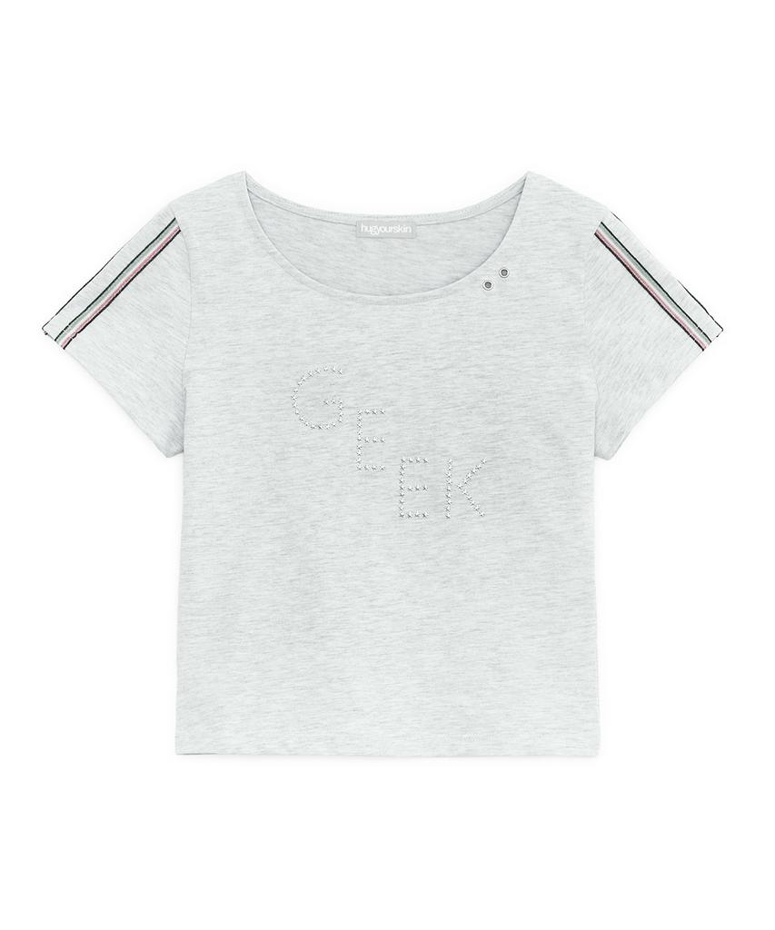 HUG YOUR SKIN Geek Hotfix Top (Melange Grey)