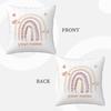 Rainbow Print Custom Cushion Cover Adult Children Personalized Name Customize Pillowcase Home Housewarming Birthday Gifts