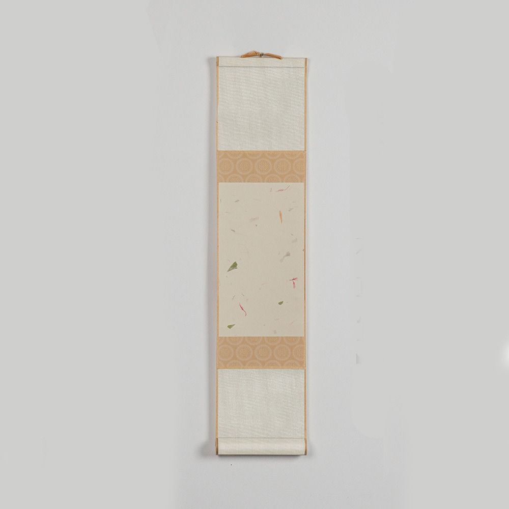 Blank Hanging Scroll Mini Blank Trumpet Scroll Calligraphy Mounting Scroll  Teahouse