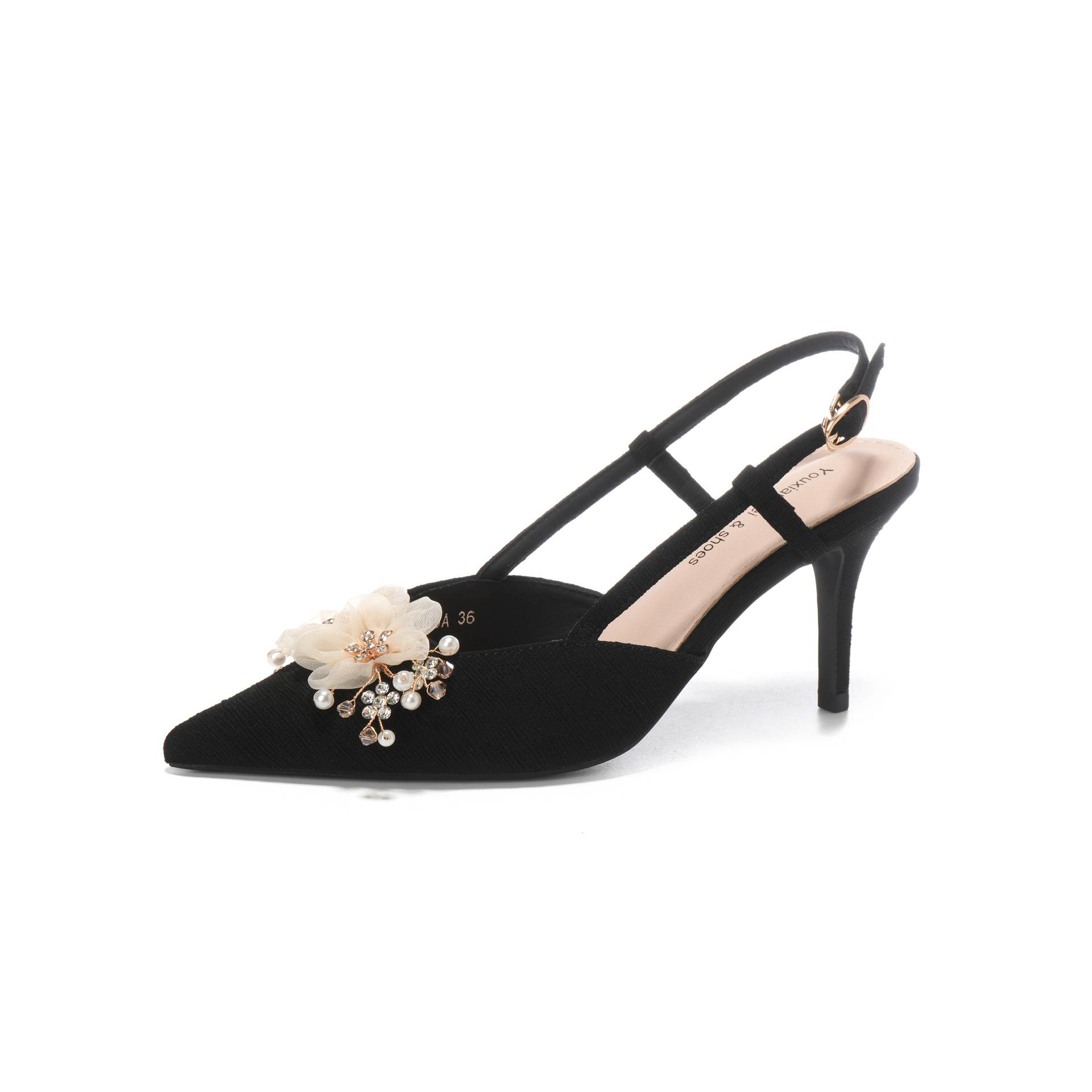 

Наклейка спереди сумка сзади пустая сумка каблук сандалии высокого класса высокие каблуки темперамент стиль 40