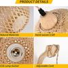 Retro Bamboo Weave Bedside Wall Lamp - Japanese Rattan and Wood Lighting Fixture for Rustic Bedrooms and Restaurants