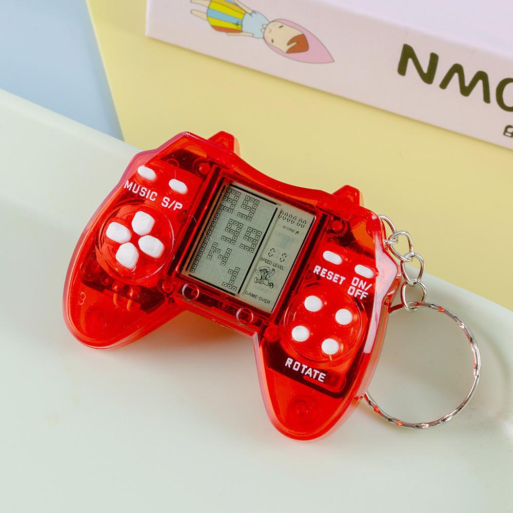 

Тетрис Взрыв Блоков Мини Геймпад Игрушка Ретро Электронный Брелок Подвесные Украшения Transparent Red