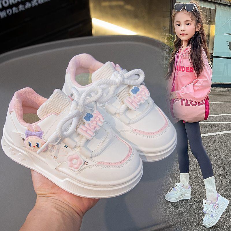 

Girls Board Shoes with Waterproof Leather Surface, Autumn Children s Anti-slip Casual Sports Shoes 37 розовый