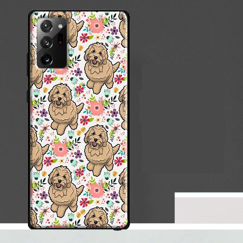 Cartoon Poodle Dog Case For Samsung Galaxy S25 Ultra S23 S22 S21 S24 Ultra S9 S10 S20 Plus S25 FE Phone Cover
