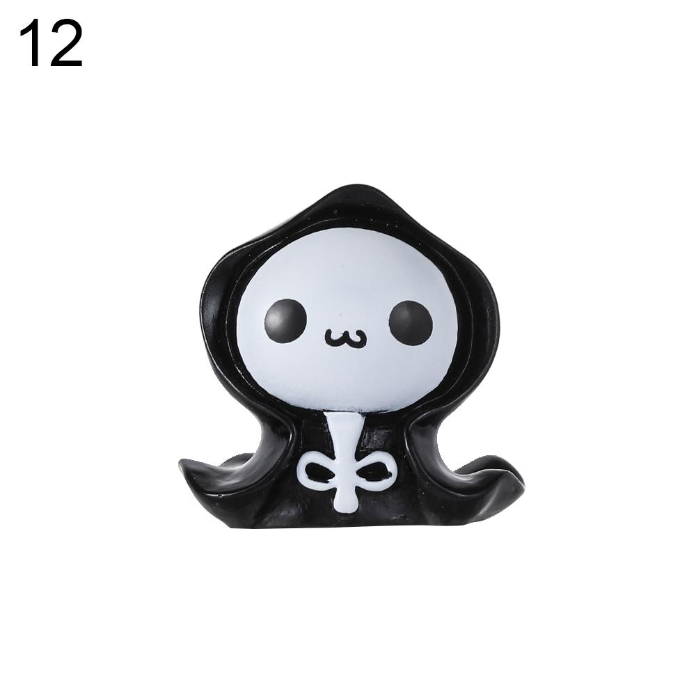 1Pcs Ghost Garden Decorations Miniature Figurines Cute Micro Landscape Ornaments Halloween Decor Halloween Ornaments Resin Craft
