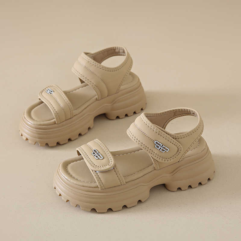 Fashion Open From The Back Round Foot Woman's Slippers For Travel Trainers Shoes Sandal Unisex Sneakers Sport First Degree Brand