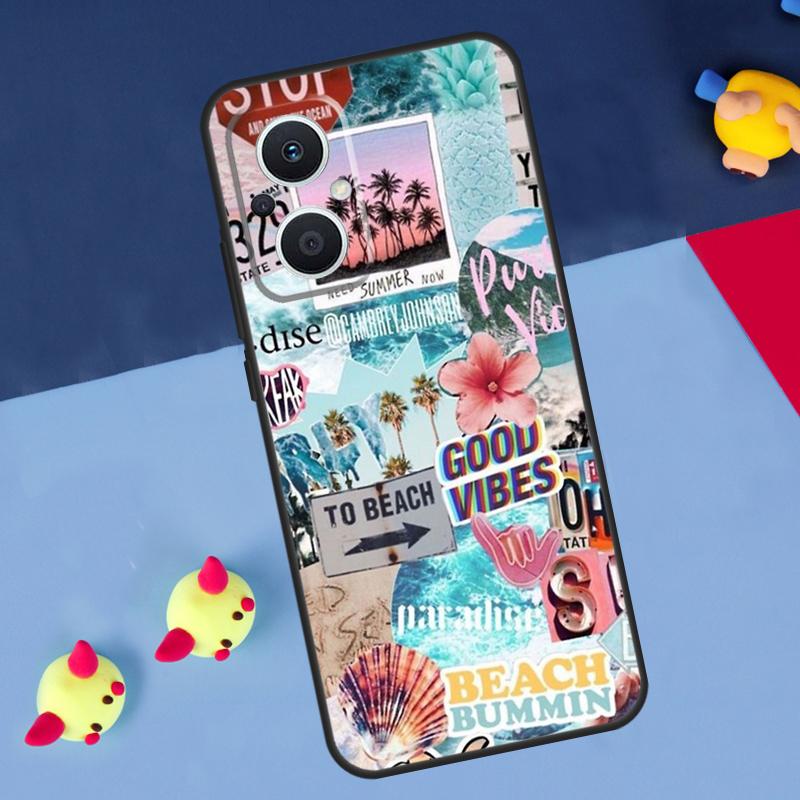 Summer Aesthetic Collage For OPPO Reno 7 8 Lite 8T 10 11 12 13 14 Pro 11F 12F 13F 14F OPPO Find X8 X5 X6 X9 Pro Case