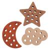Threading Game Toys Educational Fun Wooden Cloud Star Moon Shaped Toddler Toy for Improving