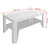 Vidaxl Dining Table, 140X80X75 Cm, White