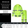 High-Visibility Reflective Work Rain Jacket