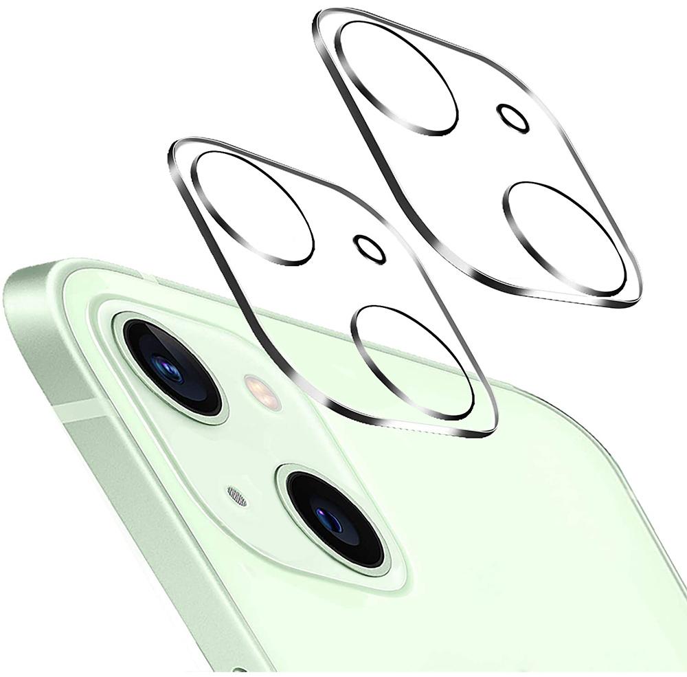 2x ERBORD Tempered Glass Camera Screen Protector for iPhone 13 Mini, Transparent