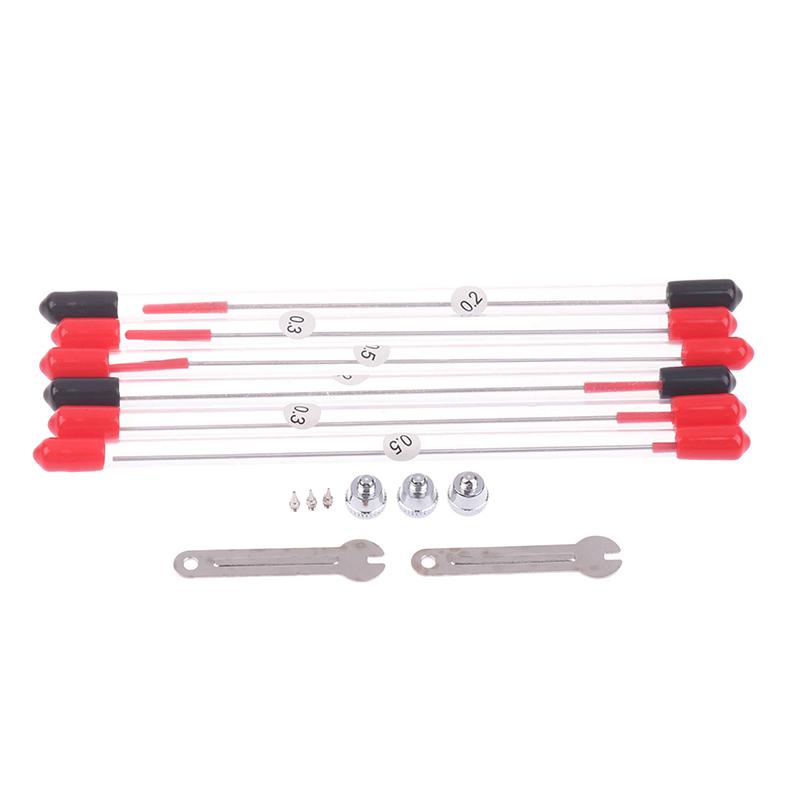 3/10 Stück Airbrush Ersatzteile Set Mit 0,2/0,3/0,5 mm Airbrush Düse, Airbrush Nadel, Airbrush Düsenkappe Kleiner Schraubenschlüssel