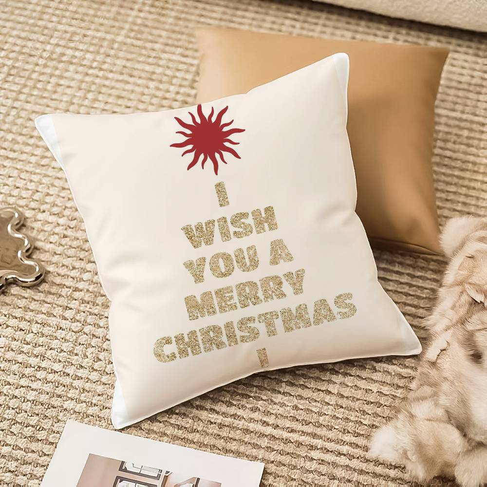 Weihnachts-Apfel Kissenbezug Hausstaubmilbenabweisend Unsichtbarer Reißverschluss Sofa Bett