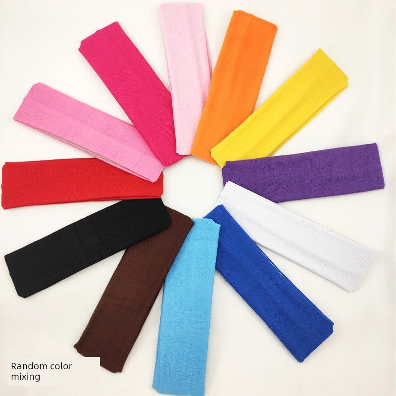 European and American Sports Fitness Outdoor Cotton Headband