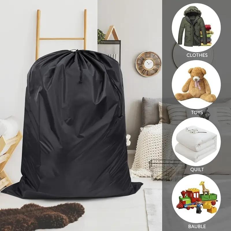 Waterproof Dustproof Extra-Large Oxford Cloth Drawstring Bags - Storage Organizers for Camping, Travel & Moving Packing