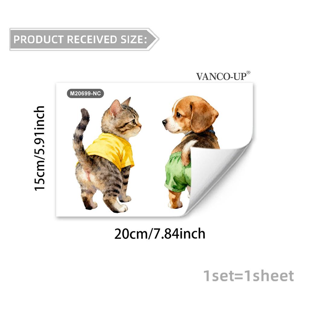 Self-adhesive Cartoon Animals Flowers Butterflies Switch Wall Stickers Puppy Kitten for Bedroom Living Room Home Decor