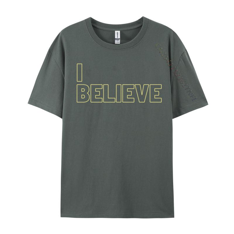 Unisex Tshirts I Believe Wicked Halloween Tops Tees Prevalent Design Cotton Boy Tshirt Casual Tops Shirt