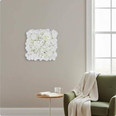 Artificial Rose Wall Panel Realistic Look Floral Backdrop Reusable ThreeDimensional