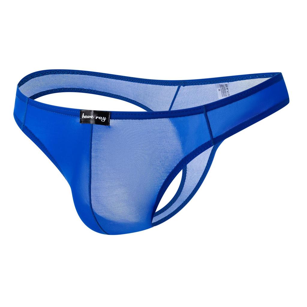 Men's High Elastic Ice Silk Thong Lingerie - B106