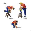 1/64 Figure Repairman Architecture Model Accessory Miniature Scenes Resin Doll Collections Micro