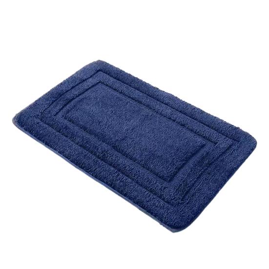 Microfiber Carpet with Non-Slip Quick Water Rubber Sole Absorption Small синий
