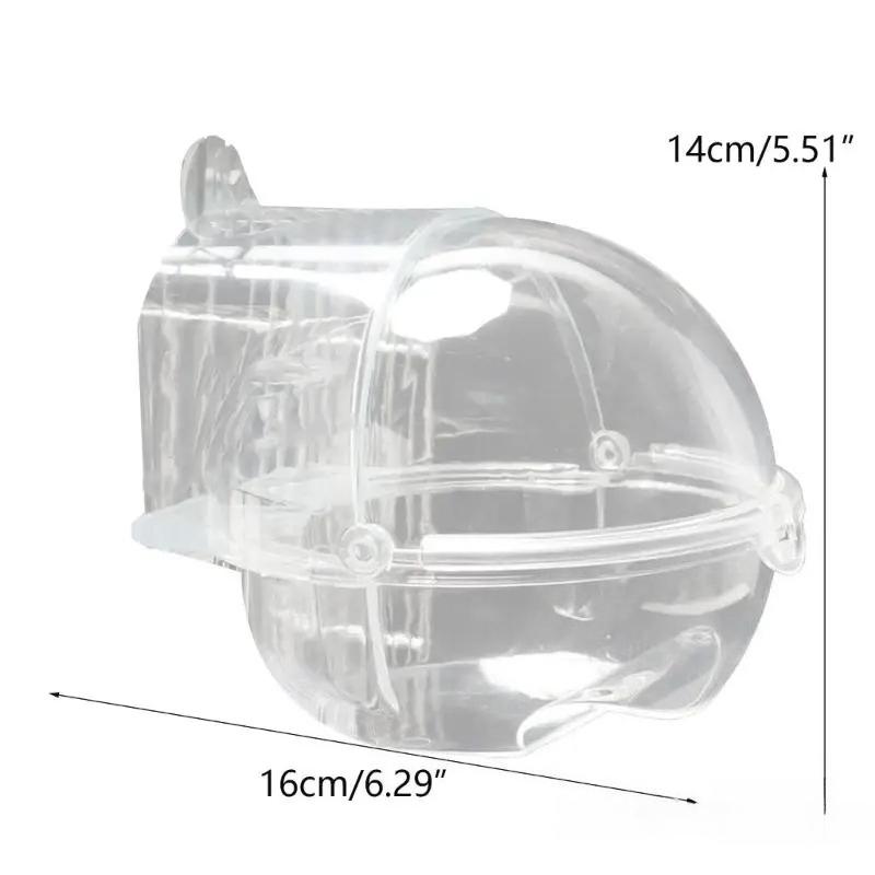 

Pet Bird Parrot Transparent Bathing Tub Bathtub Shower Box Hanging Cage Decor Bird Supplies