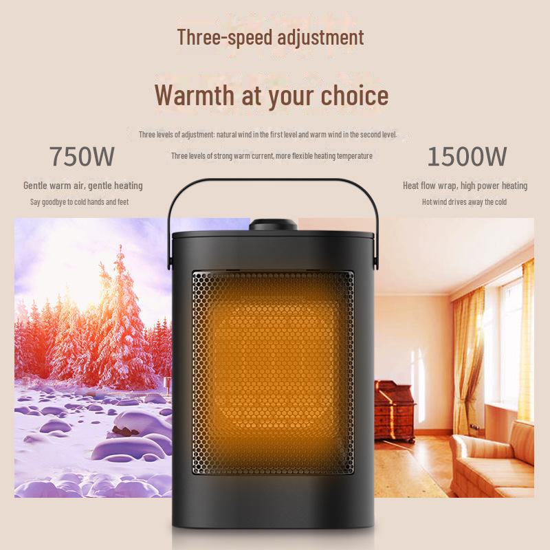 2024 Dual-Purpose Desktop Heater & Fan: Multi-Function Cooling and Heating for Home