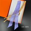 Women Ladies Headband Scarf Hair Bags Handle Decoration Tie Multifunction Narrow Line Ribbon Scarf