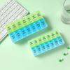 New Hot Premuim Portable Weekly Pill Organizer Case Box Storage Container 7 Day 2 Times 14 Grids for Vitamin Medicine Fish Oils