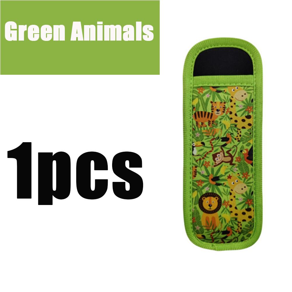 Popsicle Holders Bags Ice Pop Reusable Cartoon Pattern For Yogurt Tubes Freezer Juice Bars Colorful Sleeves Protective Cover