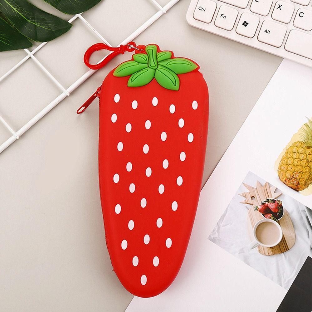 Silicone Pen Bag Cat Paw Design Stationery Pouch Multi-functional Pencil Case  Gift