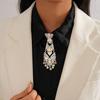 Tassel Rhinestone Necktie Adjustable Crystal Necktie Trendy Formal Business Ties  Unisex