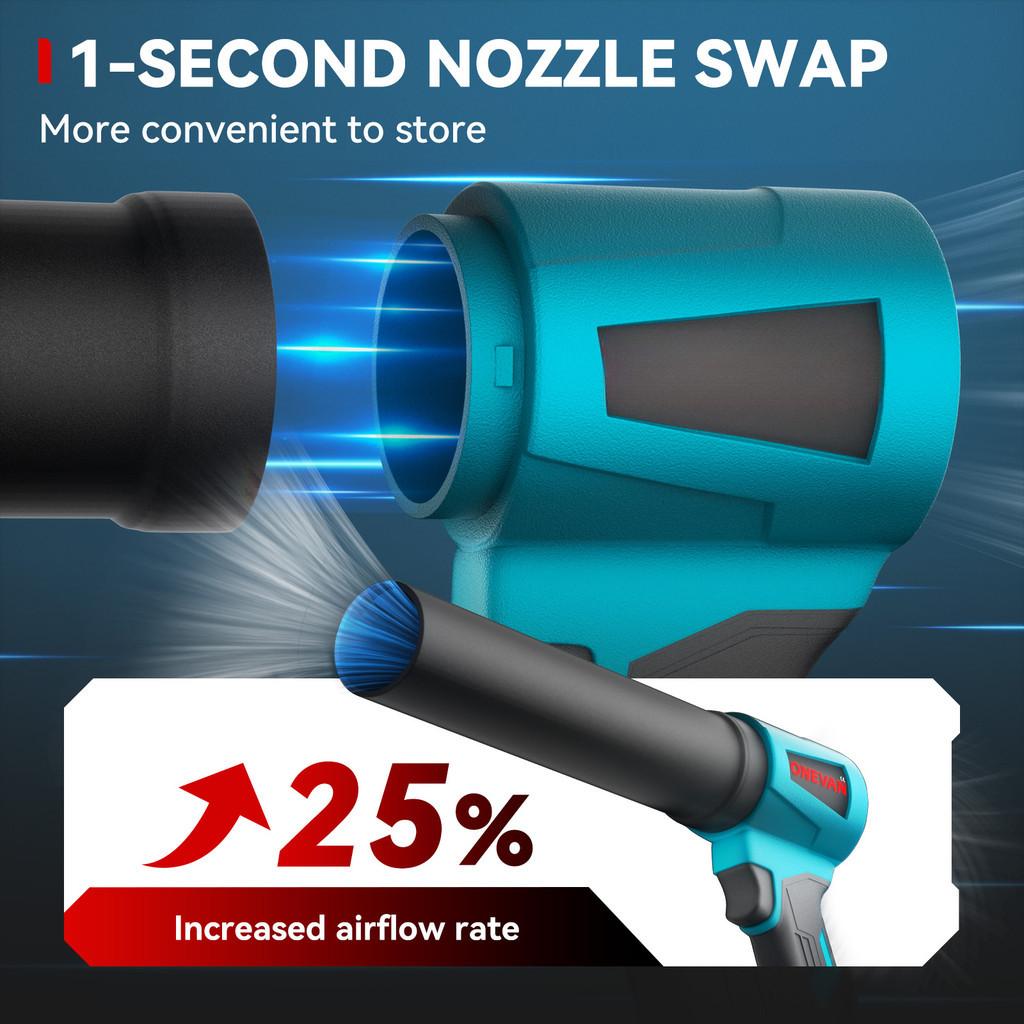 300000 obr./min Bezszczotkowe Elektryczne Dmuchawy Powietrza Przenośny Wentylator Turbo Jet 400M/S Ręczna Dmuchawa do Liści Narzędzie Elektryczne do Dmuchania Pyłu