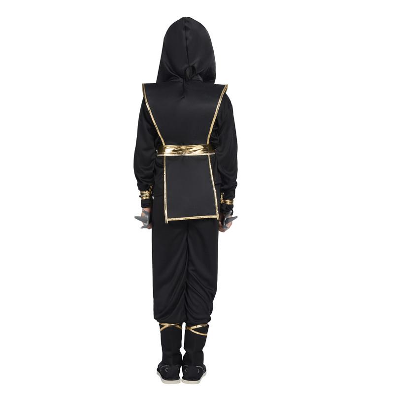 Ninja Costume Set with Double Sai Swords Throwing Stars for Halloween Cosplay Outfit Accessories Included Best Birthday Gift
