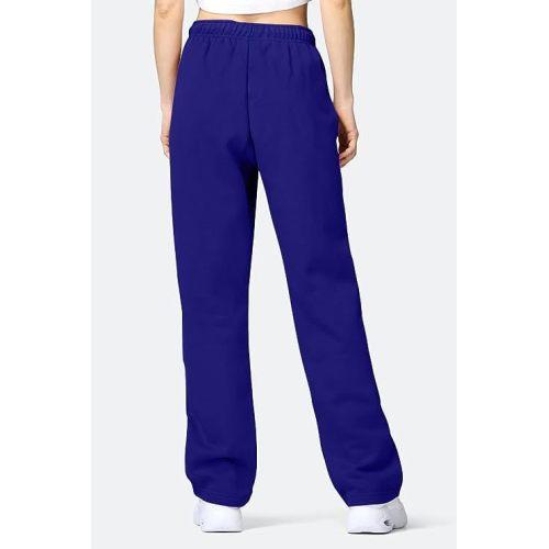 Women's Solid Color High Waisted Loose Casual Sports Pants clothes sale