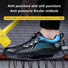 Fashion Rotating Button Safety Shoes For Men Anti-slip Steel Toe Sneaker Puncture Proof Non-slip Security Shoes Man Sport Work Shoes