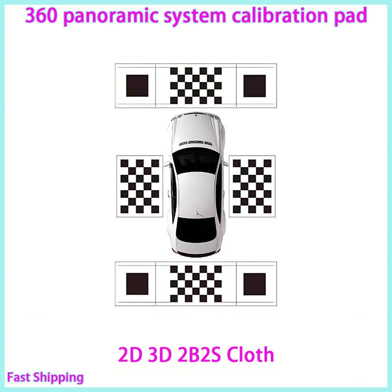 Samochodowa panoramiczna 3D 2D Ściereczka do kalibracji System widoku z lotu ptaka 360 stopni Ściereczka do debugowania Specjalna 4 sztuki/zestaw