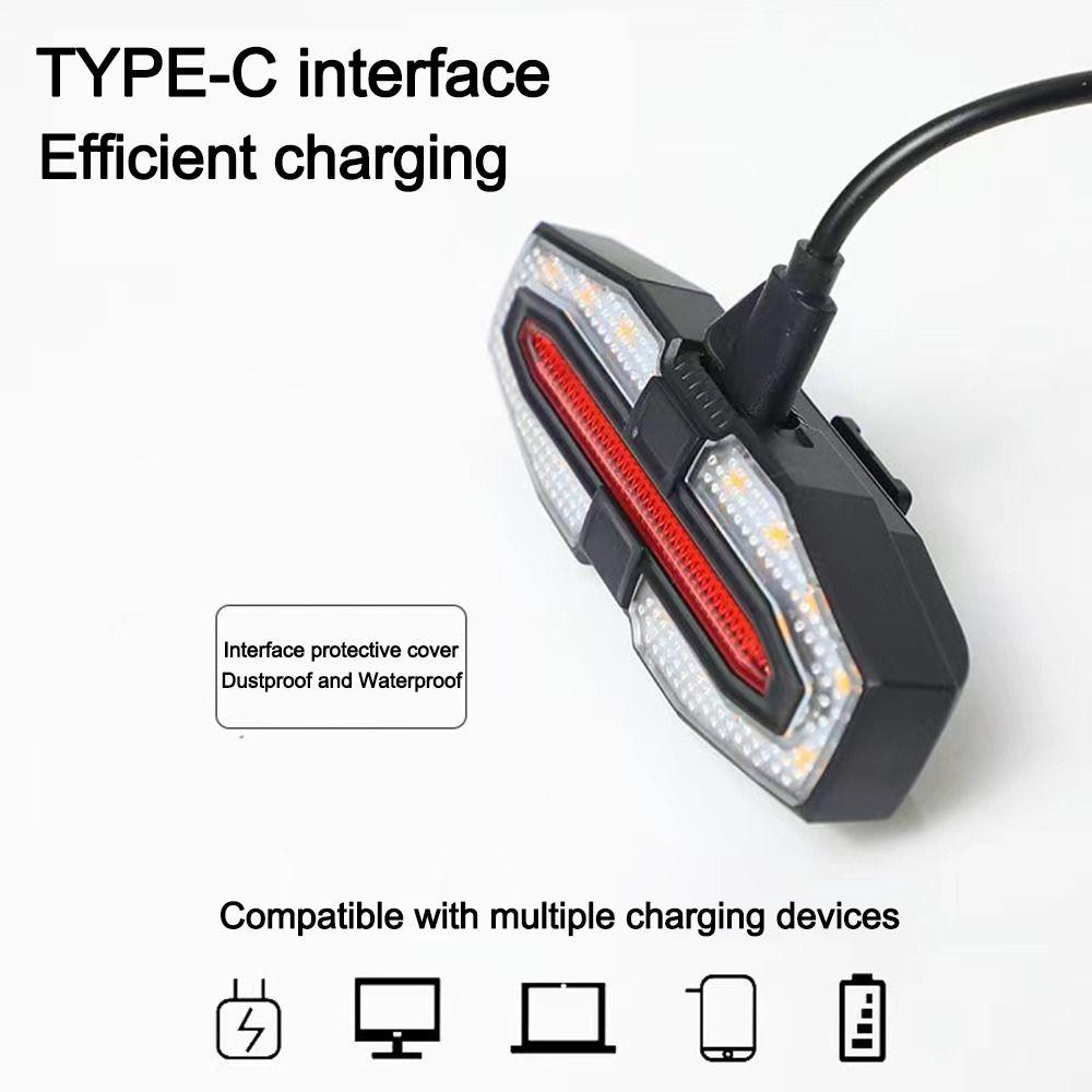 Waterproof Bike Tail Light Wireless Remote Control Bike Tail LED Accessories Night Riding Light