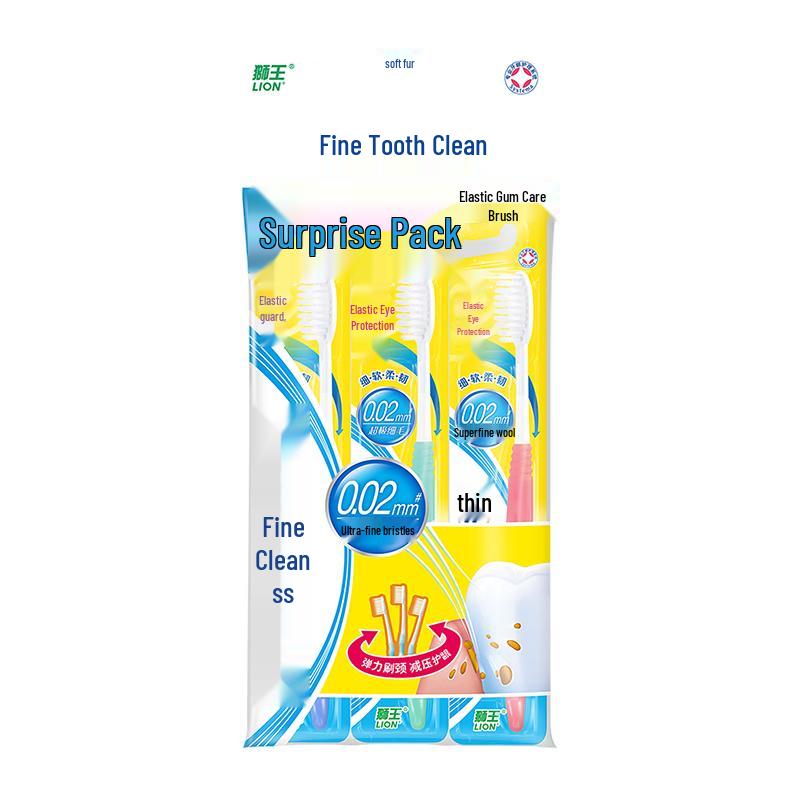 Lion Oral Care Elastic Gum Protection Soft Toothbrush, 144-Count Bulk