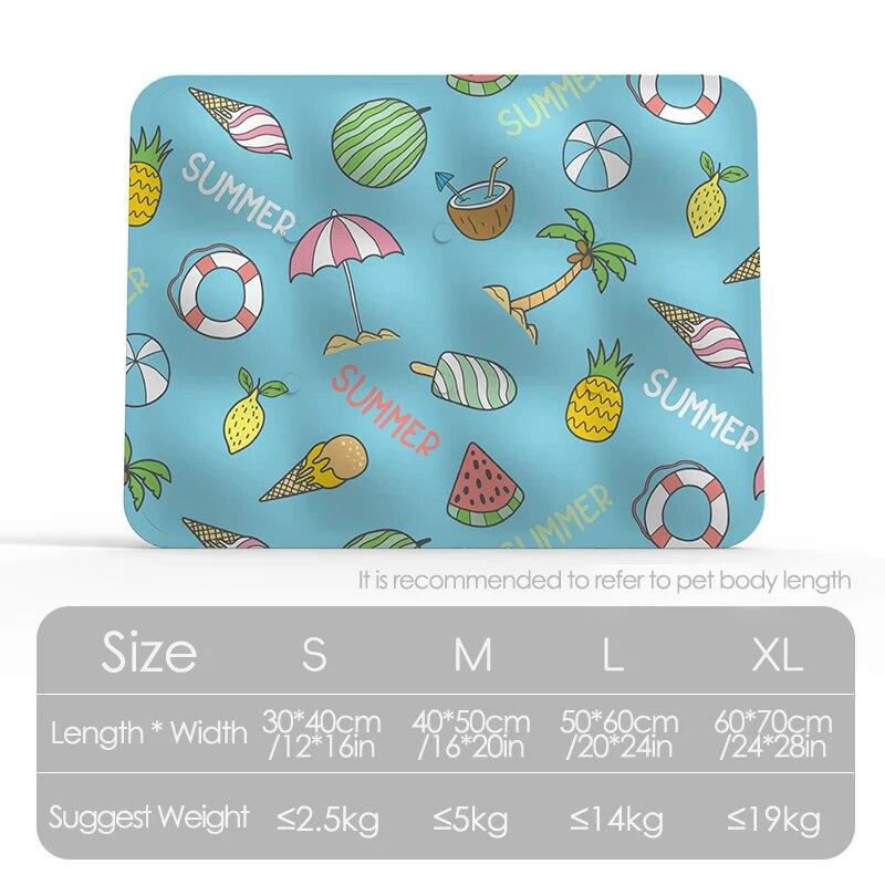 Hunde Kühlmatte Sommer Haustier Kaltes Bett Extra Groß Für Kleine Große Hunde Haustierzubehör Katze Langlebige Decke Sofa Katze Eispad Blanke