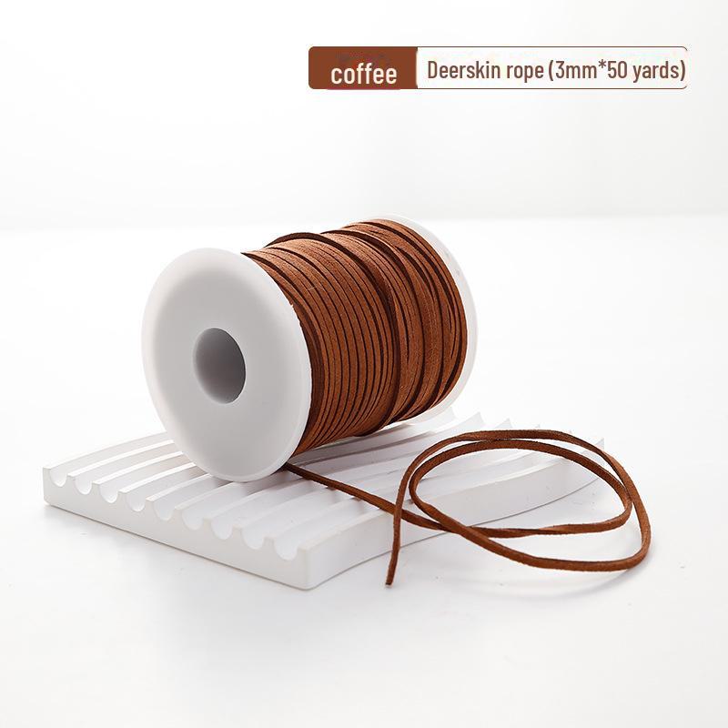 Koreanisches Hirschleder Wildleder Blumenband & Samt Schleife für DIY Dekoration