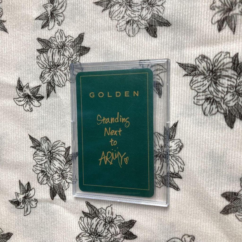 [USED] BTS GOLDEN perfume Jungkook trading card
