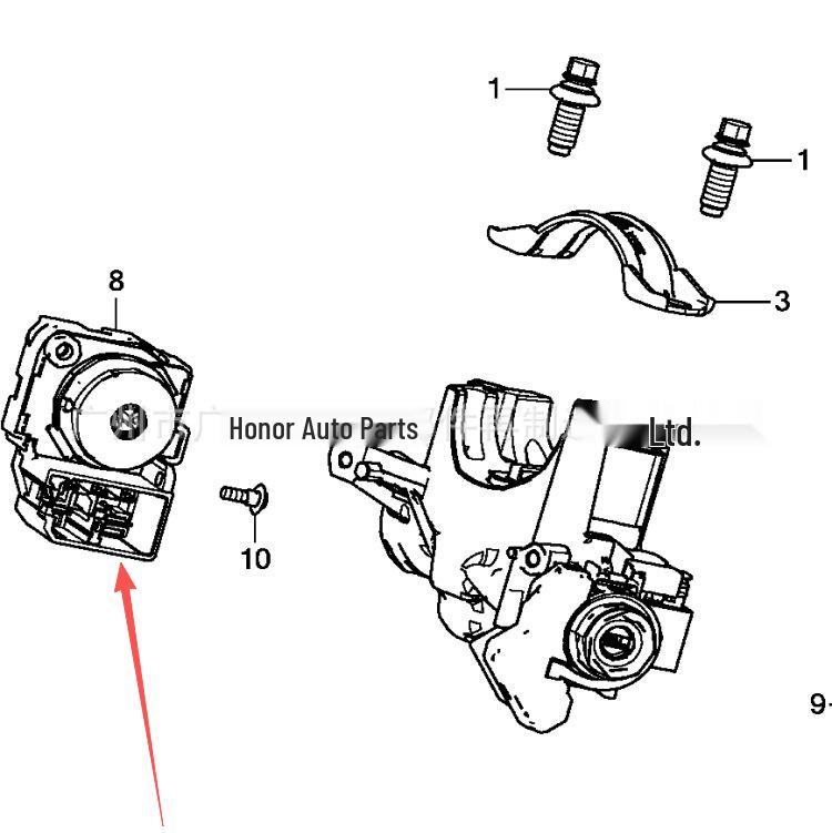 Premium Ignition Switch for Accord, Greiz, Civic, Crider, XR-V, and Jade 35130-TR0-A01