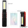 Super Bright COB LED Working Light USB Rechargeable Dimmable Flashlight 18650 Battery with Magnetic &Hook