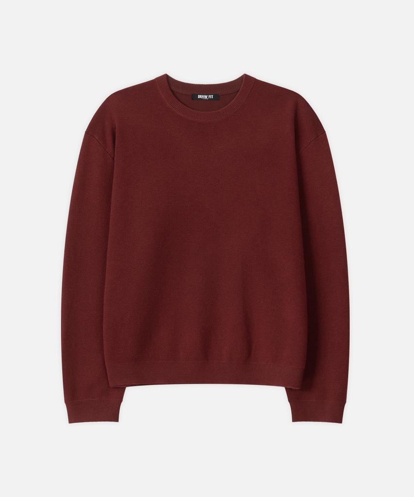 DRAW FIT Soft Wool Crop Round Knit [4 Colors]