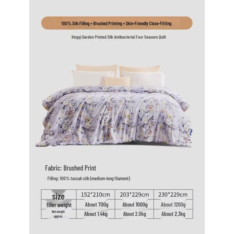 FUANNA Antibacterial Tussah Silk Quilt