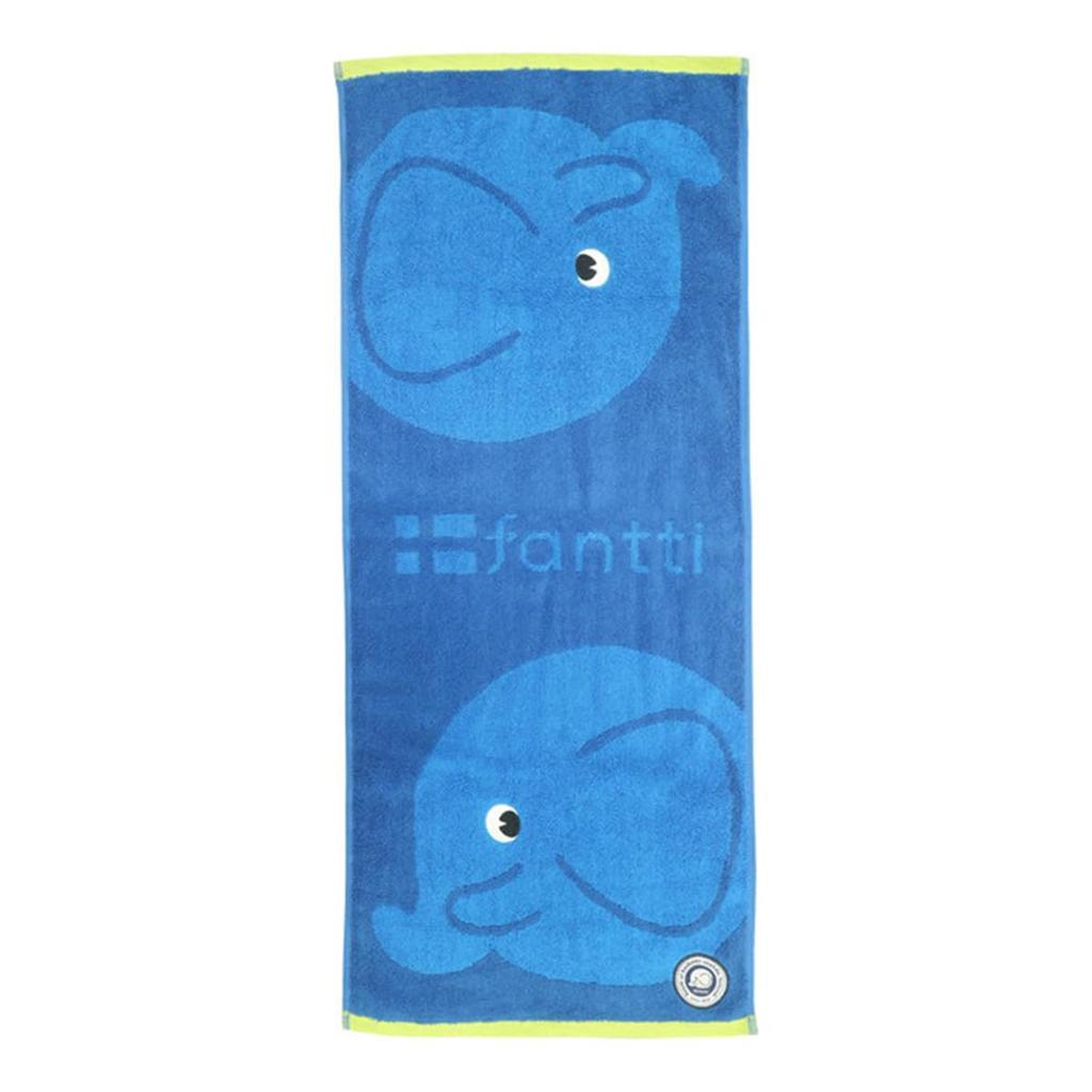Marushin Fanti Fanti Blue Character Face 0825000100 Towel, 100% Cotton,